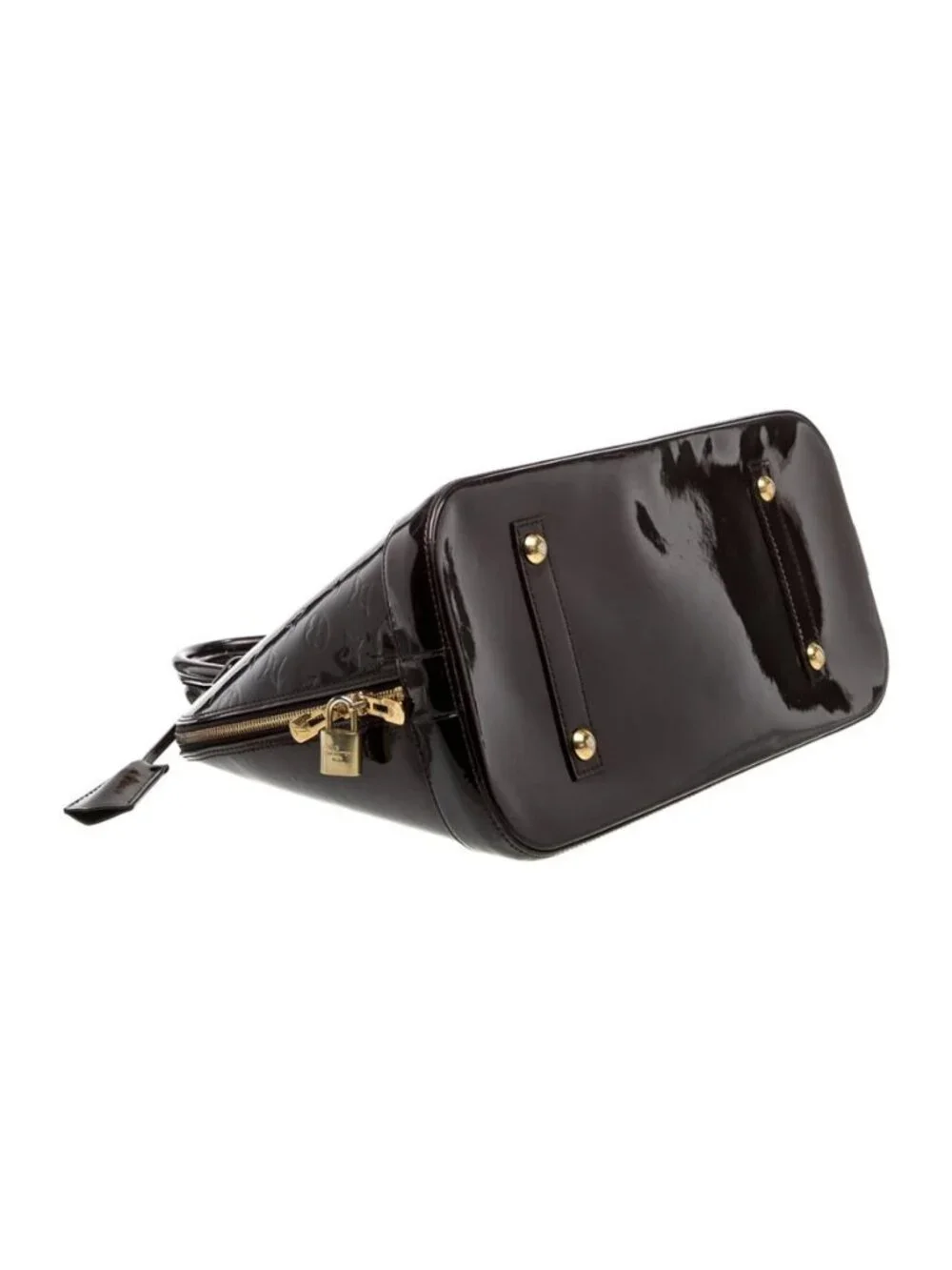 Louis Vuitton Monogram Vernis Alma GM Burgundy Patent Leather, lux